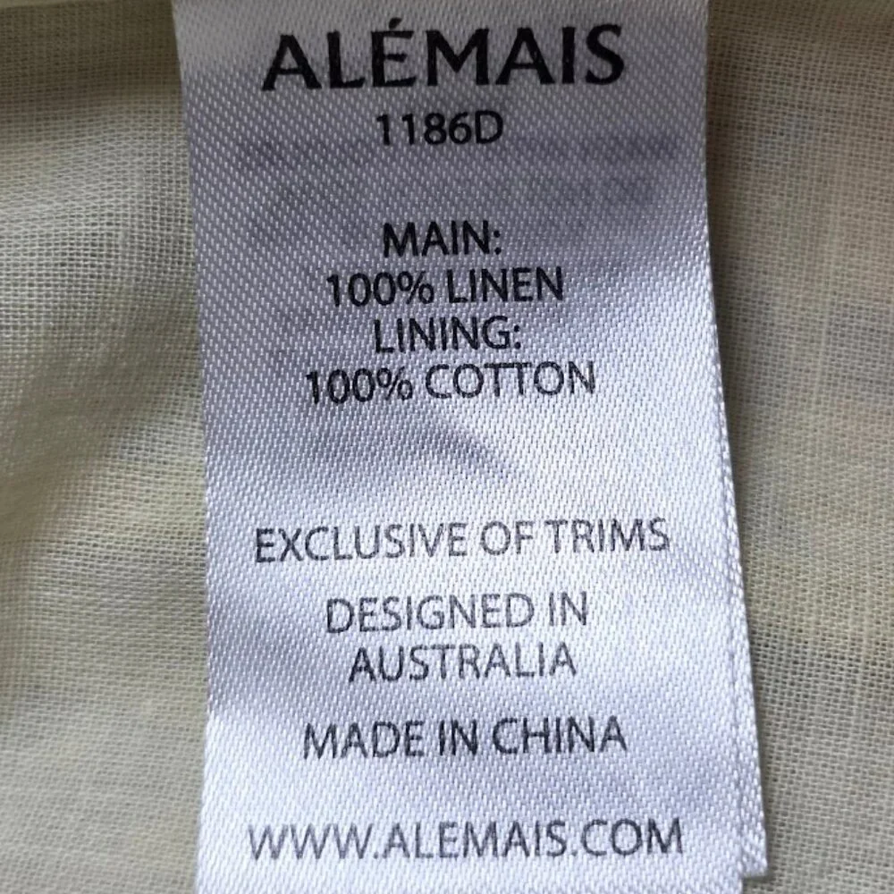 NWT ALEMAIS Archie Floral Linen Mini Flounce Dress 2 - Picture 12 of 13